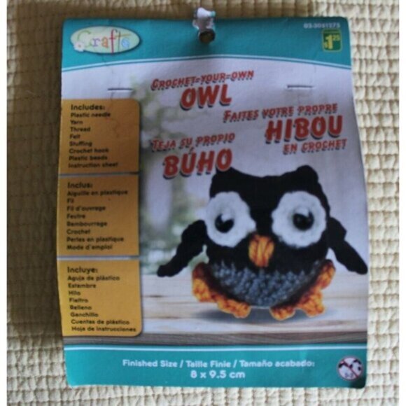 4 Crochet Your Own  Knitting Toys Animals Set Bear Dog Panda Owl NEW - Picture 3 of 6